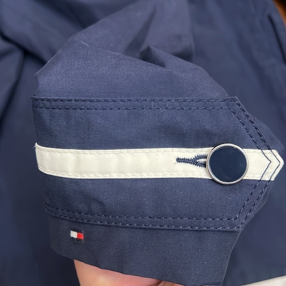 Tommy Hilfiger Rain Coat Navy Blue stylish coat size small - Picture 11 of 12